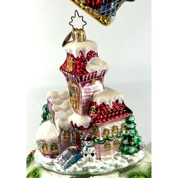 Christopher Radko Midnight Magic Ornament Set 3 Piece Flying Santa Christmas 9" - Picture 4 of 14